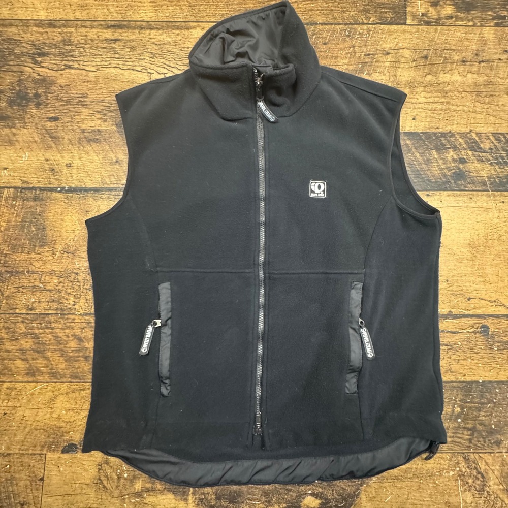 Pearl Izumi Men Black Fleece Vest Technical Wear Made in USA Size Medium